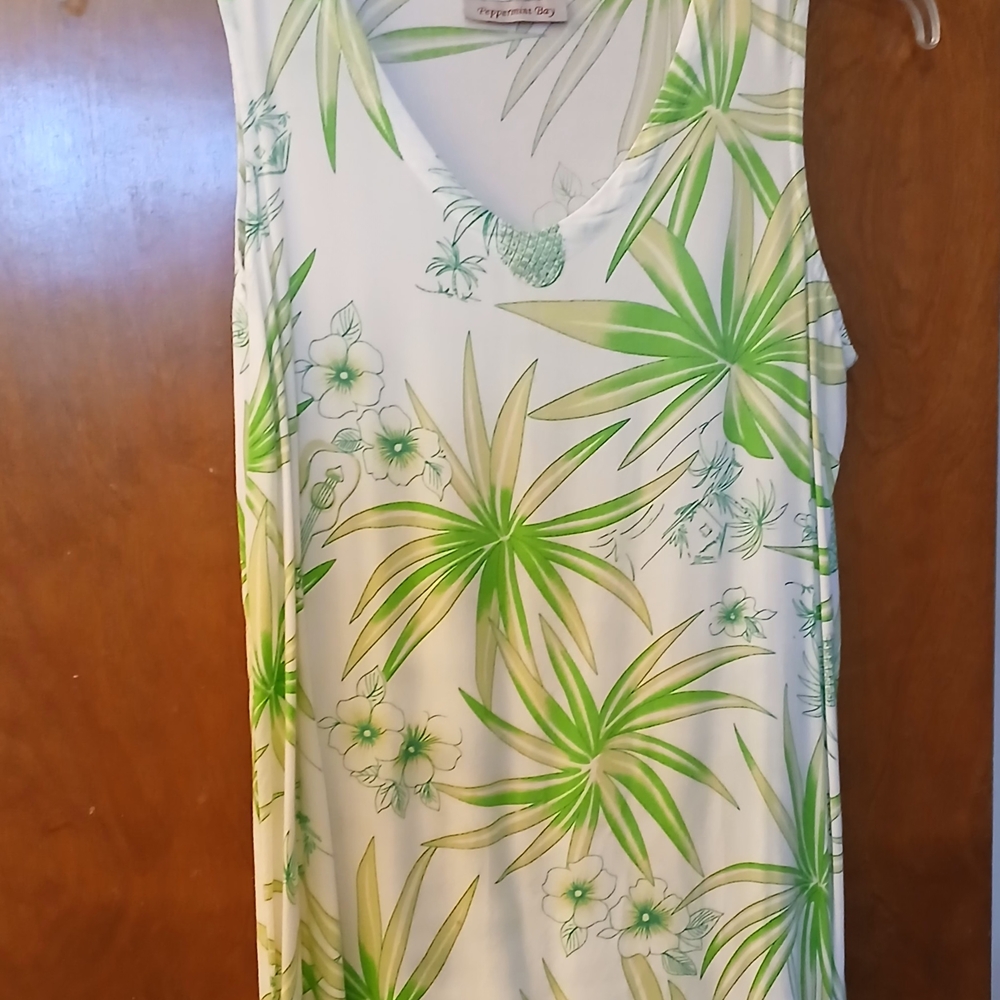 Peppermint Green Floral Women's Top